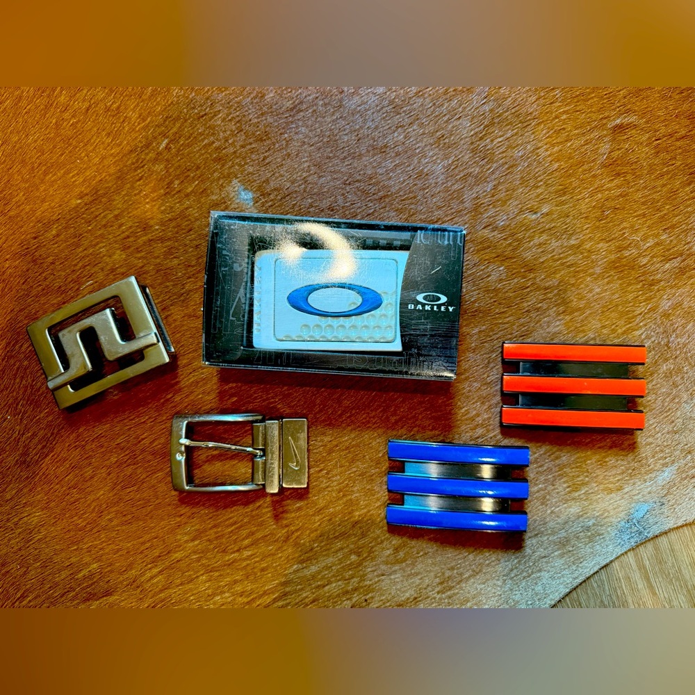 Oakley, Adidas and Travis Matthew Belt Buckle Set Accessories